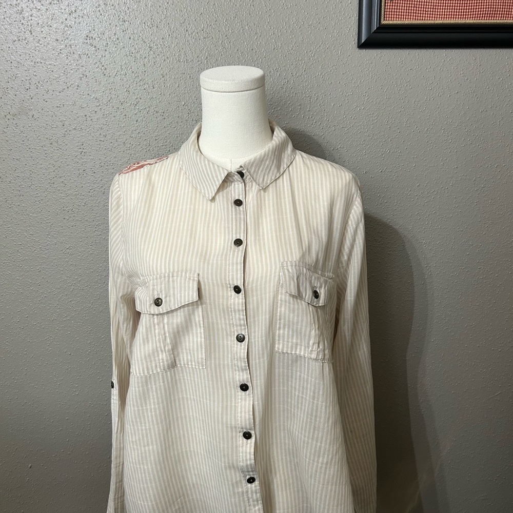 Free People Floral Patterned Blouse